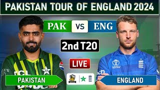 PAKISTAN vs ENGLAND 2nd T20 MATCH LIVE COMMENTARY | PAK vs ENG LIVE