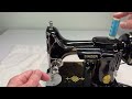 how to thread and sew on a singer featherweight restoration series part 20