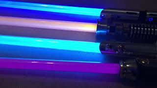 Ultrasabers, Saberforge, and Galaxy’s Edge saber comparisons.