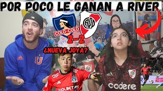 Colo Colo vs River Plate 2-2 | Goles y Resumen completo | Reacción de Hinchas