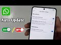 How To Turn On/Off Auto Update On WhatsApp 