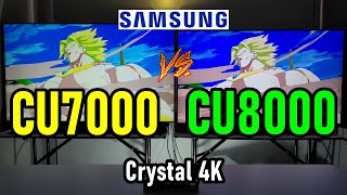 SAMSUNG CU7000 vs CU8000: Smart TVs 4K Crystal Color