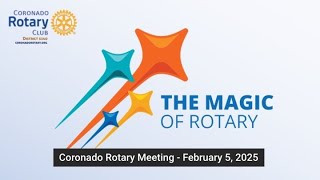 Coronado Rotary Meeting - February 5, 2025