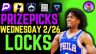 (INSANE VALUE 🔥) NBA PRIZEPICKS BEST BETS TODAY | PLAYER PROPS Wednesday February 26th #nbapicks