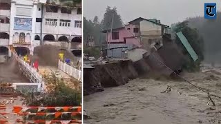 Rain: Hotel collapses in Manali; bridge shattered at Manikaran gurdwara in Kullu
