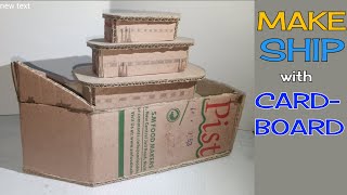 How To Make Ship With Cardboard | Cardboard Titanic | Cardboard Ship | Toy Ship | Cardboard Boat