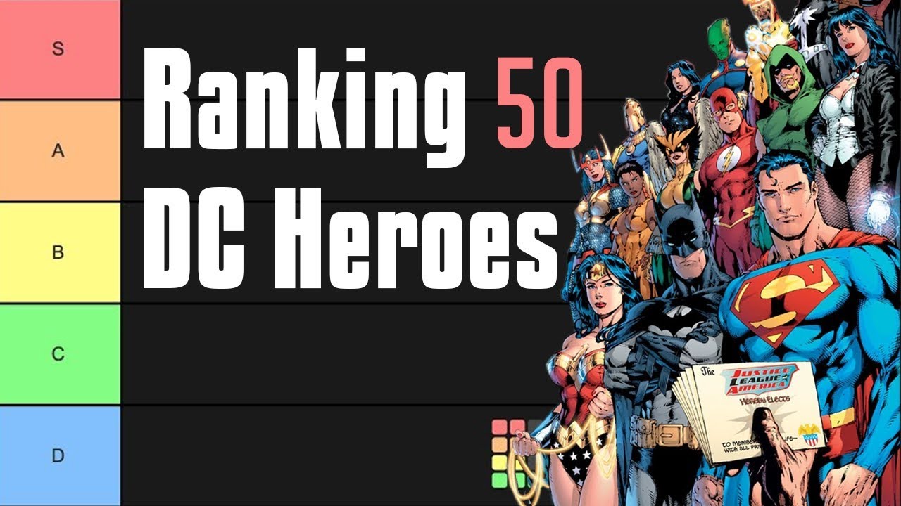 DC Superheroes Tier List - YouTube