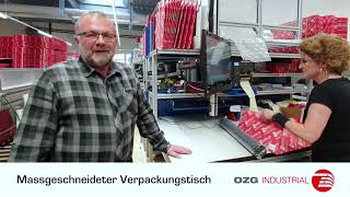 “Mit diesem Packtisch sind wir rund 16% effizienter im Verpackungsprozess!”