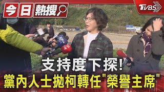 支持度下探! 黨內人士拋柯轉任「榮譽主席」｜TVBS新聞 @TVBSNEWS01