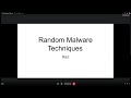 OnlyMalware - Random Malware Techniques - by rad98