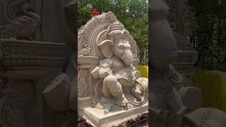 Rahul Kalakar Ganesh Making 2023 | Big Ganesh Making in Nagole | Ganpati Making at #Nagole #shorts