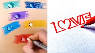 EASY DRAWING TRICKS YOU'LL WANT TO TRY RIGHT AWAY. SIMPLE DRAWING TUTORIALS