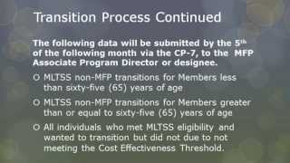 Transitions MLTSS Training