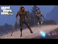 GTA 5 - Aquaman and Cyborg Fight Crime in Los Santos! (Gameplay)