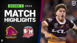 NRL 2024 | Broncos v Roosters | Match Highlights