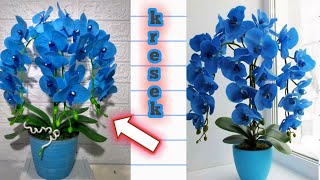 Anggrek dari kresek-how to make orchid flower with plastic bags