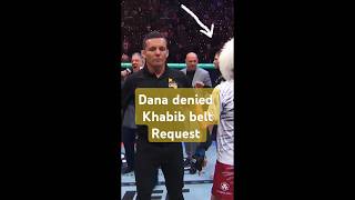 Khabib trying to take a belt from Dana goes wrong #UFC311 #umarVSmerab #MMA #Khabi #umar #merab