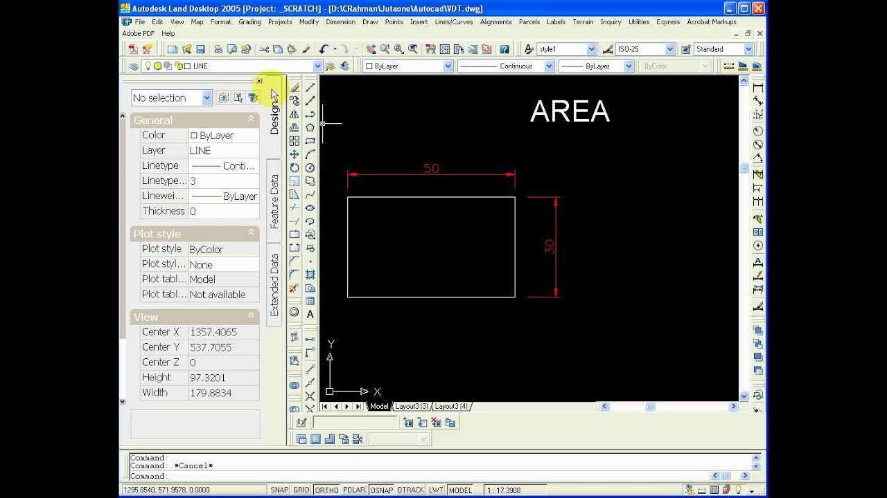 Area In Autocad Youtube Area In Autocad Youtube