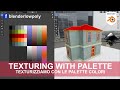 Texturing with colors palette - Blender Low Poly Tutorials