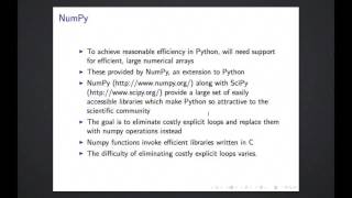 High Performance Computing with Python