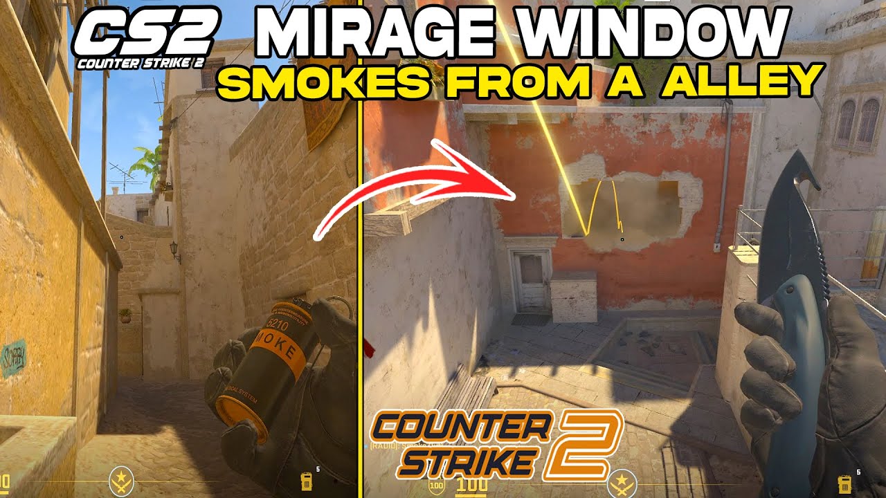 You Can SMOKE Mid Window From A Link Mirage | CS2 - YouTube