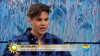 Oscar Zia vann Årets homo: "Jag är väldigt hedrad och stolt" - Nyhetsmorgon (TV4)