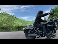 【magna】ダムの放流を目指して山道を走るi m going to see the release of the dam on a honda motorcycle.