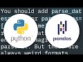 Can pandas automatically read dates from a CSV file?