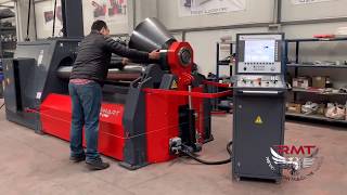 High Speed Automated Cone Rolling | RMT R-SMART 6-1060 Plate Roll Machine | Plate Roll