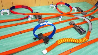 Track Time! Whirlpools! 54 feet of Hot Wheels track, 24 cars tested including Bone Shaker! 16N