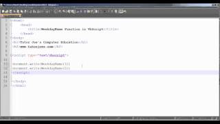 WeekdayName function in vbscript Tamil