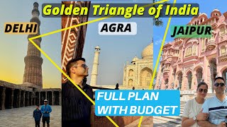 DELHI AGRA JAIPUR Tour Golden Triangle Of India 2025 || 5 Day Itinerary Of Golden Triangle