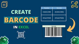 How to Create Barcode in Excel