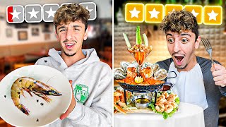 Worst Reviewed Seafood VS Best Reviewed Seafood! ($10,000)