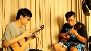 雞湯的烏克麗麗鍋：宮崎駿-天空之城《君をのせて》Ukulele Duet With 小崔