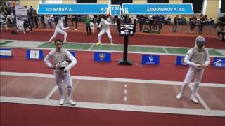 T64. ZAKHARIKOV Anton (RUS) - SANITA Andre (GER). Foil men individual.