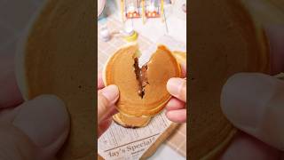 SNSで1億回再生されたヌテラパンケーキ Nutella pancakes with over 100 million views #asmr #recipe #chocolate