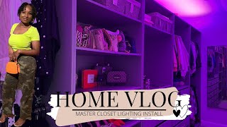 HOME VLOG: INSTALLING VONT SMART LIGHTS ON IKEA SYSTEM | MASTER CLOSET UPDATES | JENNY JACKS