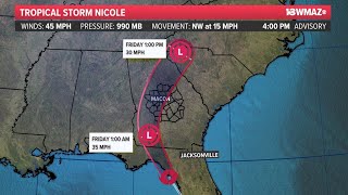 Tracking Nicole: Latest forecast, spaghetti models, more information