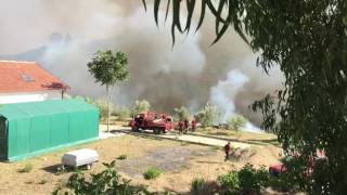 Fuoco minaccia abitazione - Zona sud di Messina - Contrada Baglio