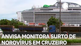 Anvisa identifica surto de Norovírus em navio de cruzeiro em Santos