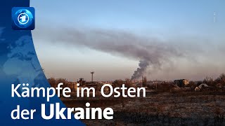 Russische Angriffe auf Soledar im Osten der Ukraine