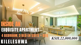 Inside Ksh. 22,000,000 4 - Bed + Dsq Apartment in Leafy Surburbs of Kileleshwa, Nairobi | Kenya