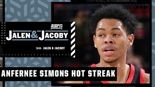 Anfernee Simons showed up - Jalen Rose on Blazers' win over Nets | Jalen & Jacoby