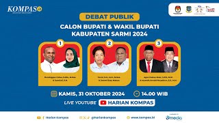 Debat Publik Calon Bupati dan Wakil Bupati Kabupaten Sarmi 2024