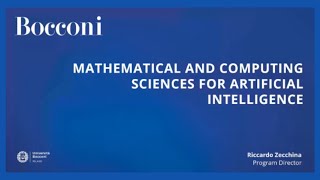 Mathematical and Computing Sciences for Artificial Intelligence