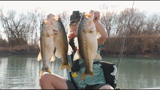 THREE bass on ONE cast with the Headbanger BangerRibs!