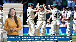 Understanding the Follow-On Rule in Test Cricket: How India Avoided It in the Gabba Test