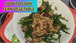 SIMPLE AT MASARAP NA LUTO NG PAKO||Stir fry Fern Vegetable||Exotic Fidldlehead Fern Recipe