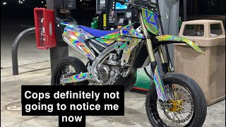 Crazy New Graphics Kit on my Supermoto